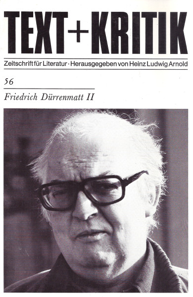 Text + Kritik - Zeitschrift für Literatur Heft 56 - Friedrich Dürrenmatt II