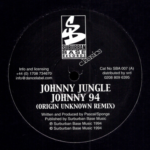 Johnny Jungle: Johnny '94 (Origin Unknown Remix) / Killa Sound