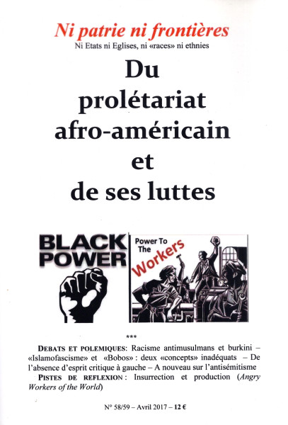 Ni patrie ni frontières! No 58/59 - Du prolétariat afro-américain et de ses luttes