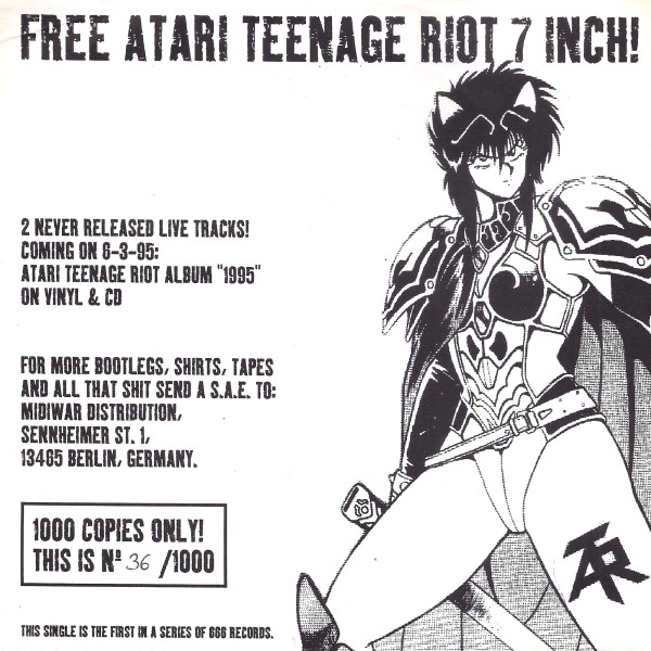 Atari Teenage Riot: Kids Are United/Start the Riot! live 7"