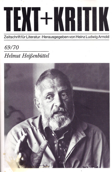 Text + Kritik - Zeitschrift für Literatur Heft 69/70 - Helmut Heißenbüttel