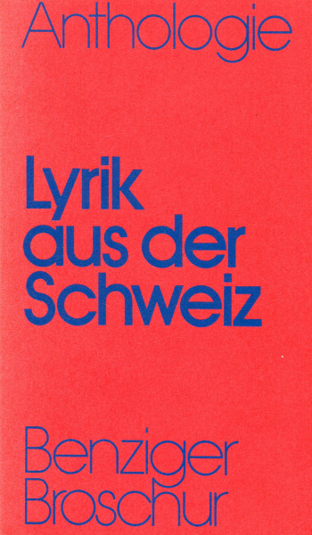 Frank Geerk (Hg.): Lyrik aus der Schweiz - Anthologie