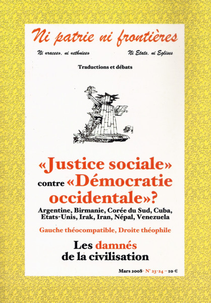 Ni patrie ni frontières N° 23-24: "Justice social" contre "Démocratie occidentale"?