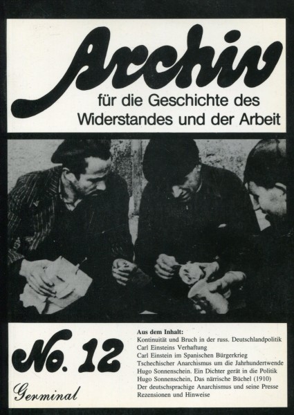 Archiv für die Geschichte des Widerstandes und der Arbeit, No.12
