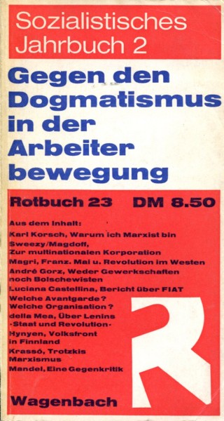 Sozialistisches Jahrbuch 2: Gegen den Dogmatismus in der Arbeiterbewegung